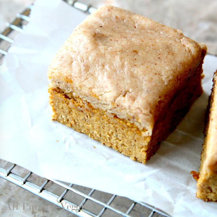 Paleo Pumpkin Cake with Easy Almond Butter Frosting - pumpkin cake