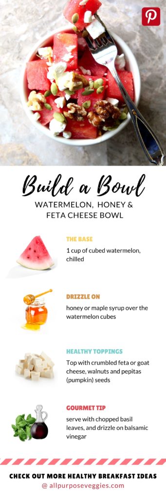 Watermelon Honey and Feta Cheese Bowl 2