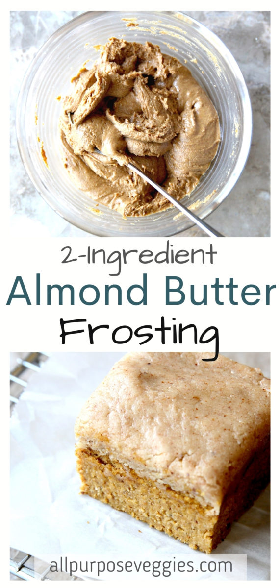 almond butter frosting pinterest pin
