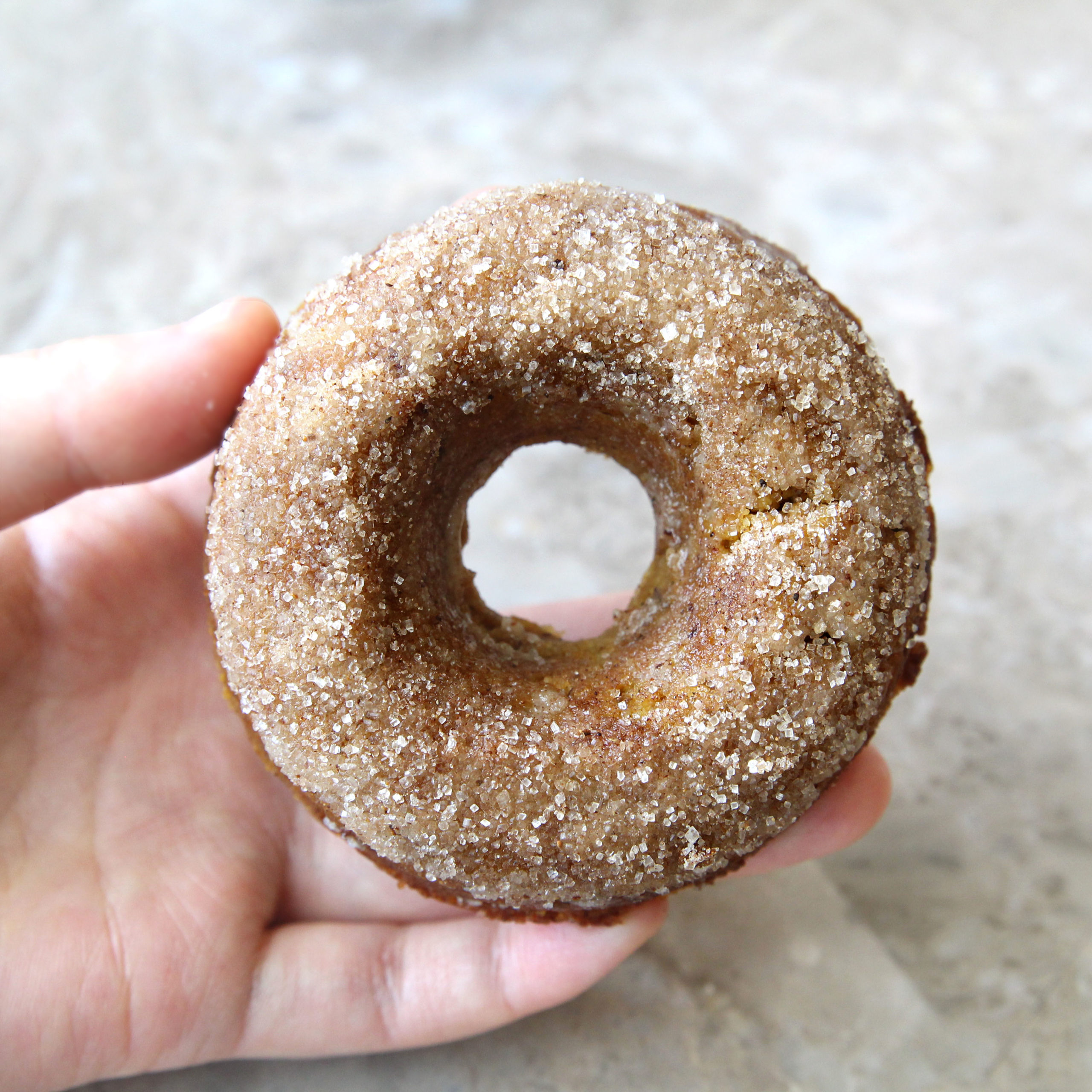 Gluten Free Cinnamon Sugar Pumpkin Donuts (Baked & Paleo-Friendly) - pumpkin mochi donut