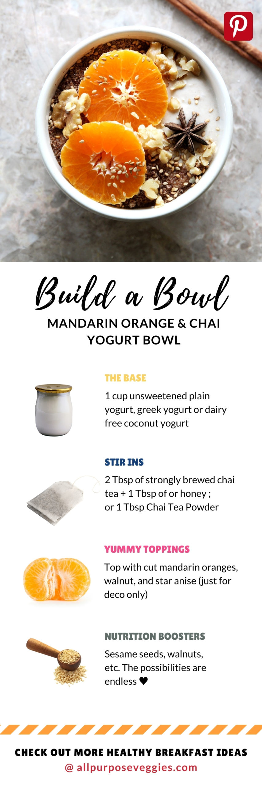 Mandarin Orange & Chai Yogurt Bowl