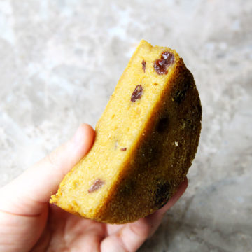 how to make baked pumpkin mochi with raisins and almond flour at home