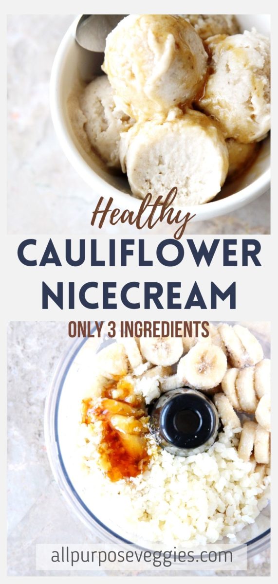 3-Ingredient Cauliflower and Honey Ice Cream (Made in the Blender) - cauliflower