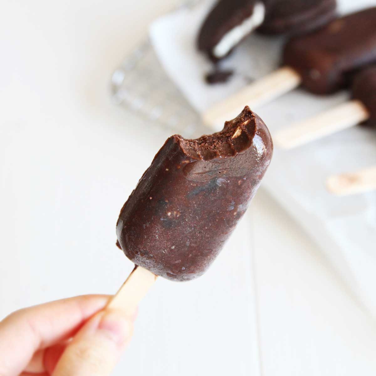 Healthy Chocolate Oreo Nice Cream Recipe Made Using Bananas - ice cream