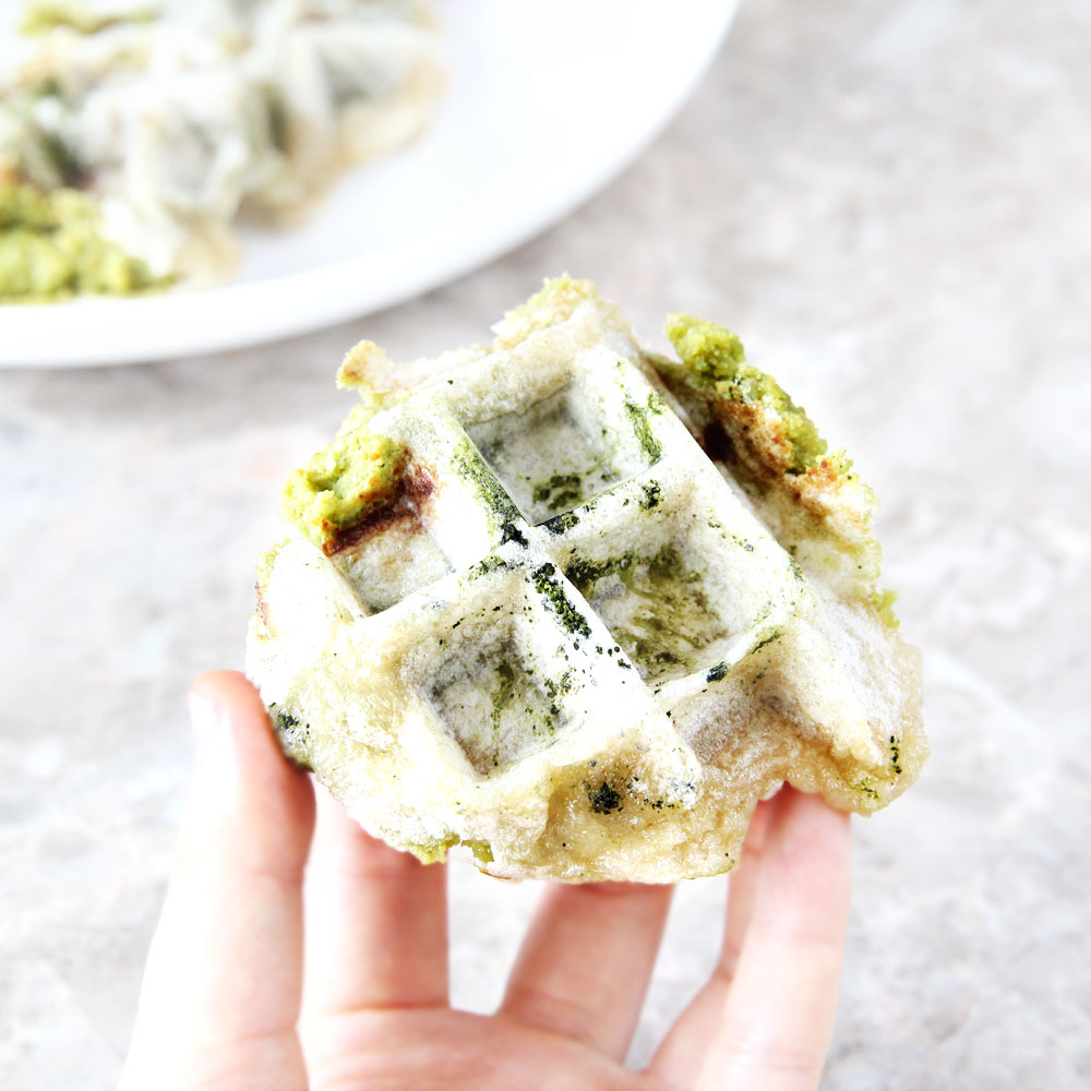 Matcha Chickpea Snowball Cookies - chickpea cookies
