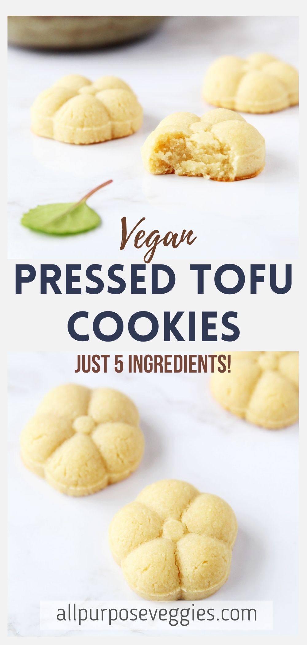 Easy 5-Ingredient Pressed Tofu Cookies (Vegan & Made with Almond Flour) - tofu cookies