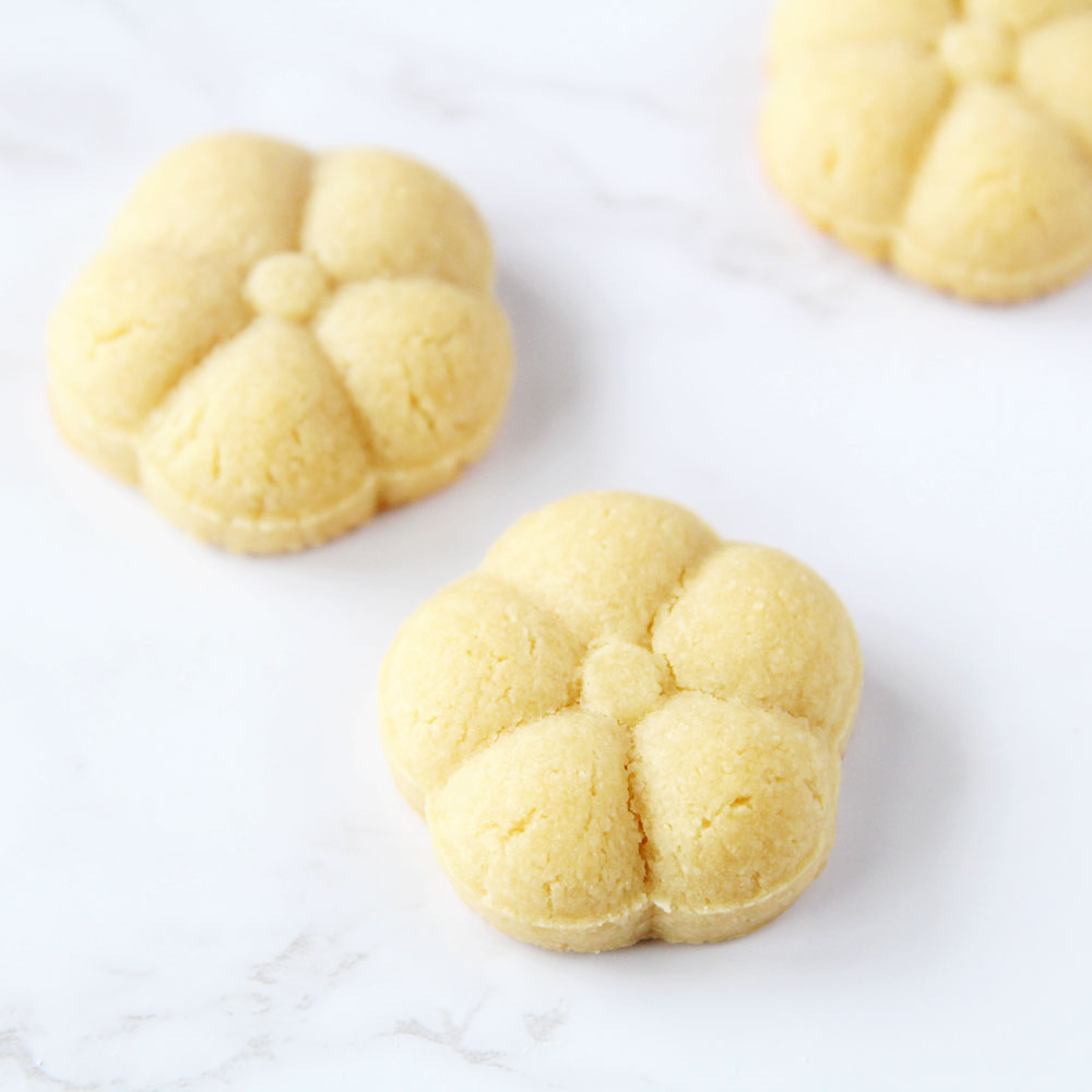 vegan tofu cookies shaped cookie press baked