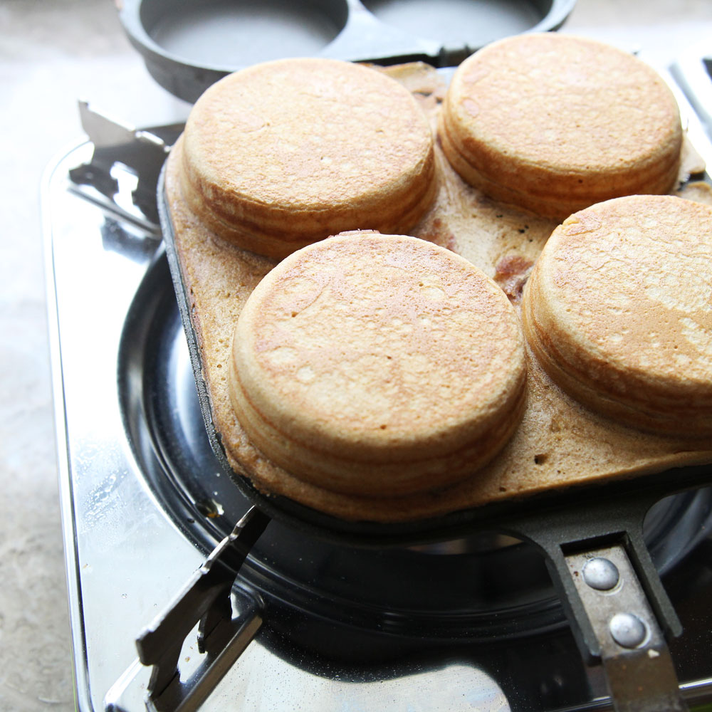 how to make thick fluffy whole wheat applesauce japanese obanyaki pancakes