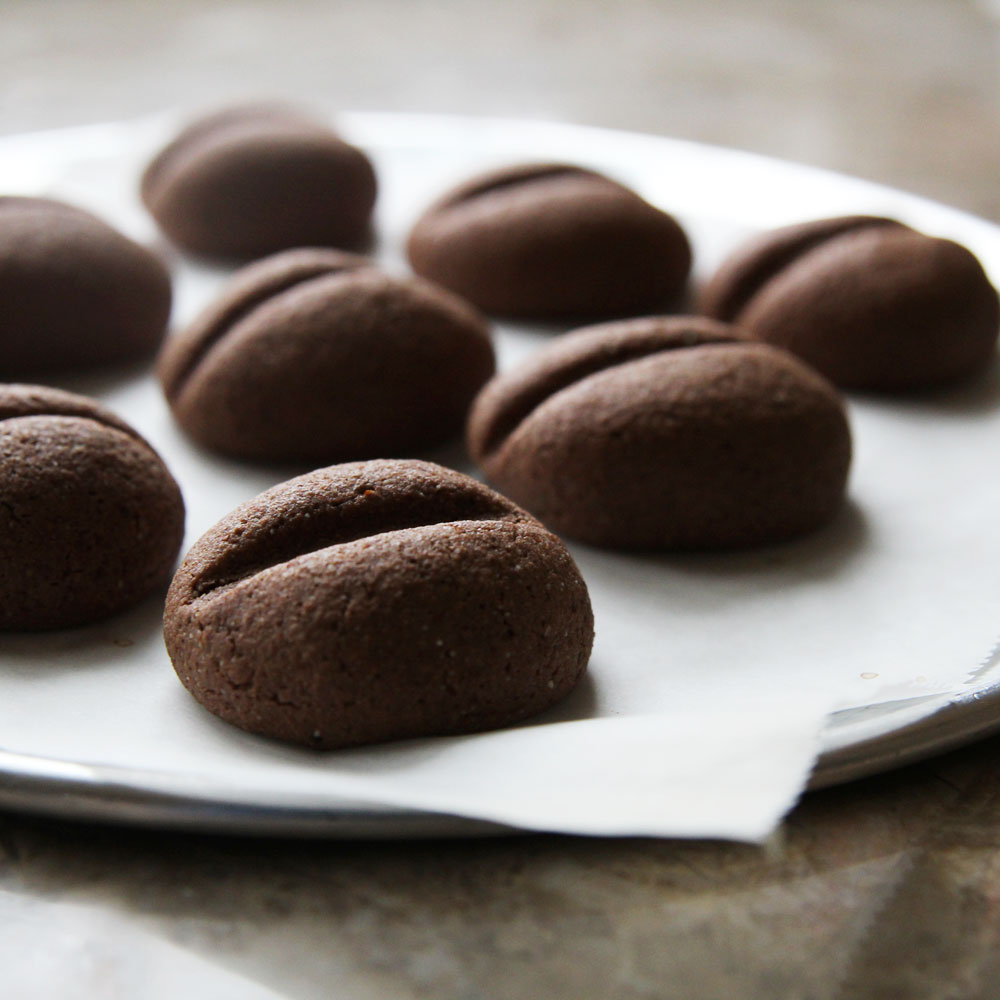 Protein Coffee Bean Cookies (The Best Healthy Vegan Snack) - coffee bean cookies