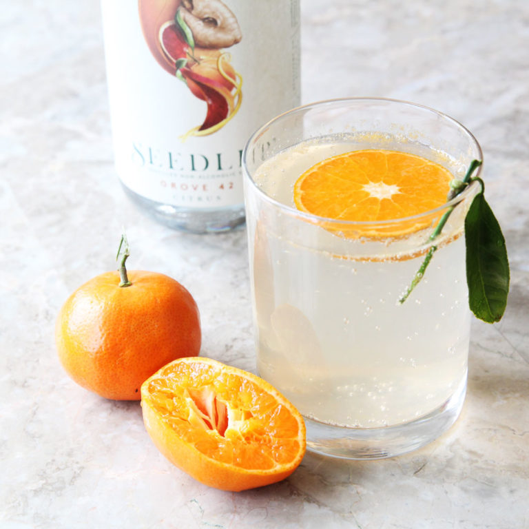Tangerine Honey Cocktail Using Seedlip Grove 42