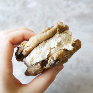 chickpea chocolate chip cookie whoopie pie