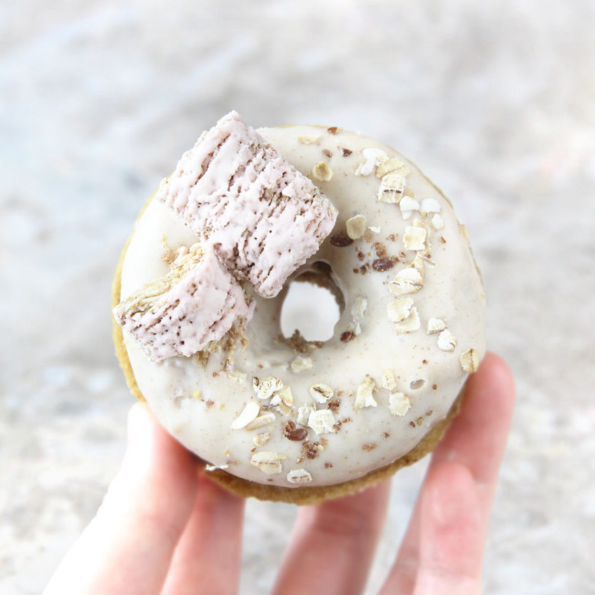 Chocolate Frosted Coconut Flour Applesauce Baked Mochi Donut Recipe - applesauce mochi donuts