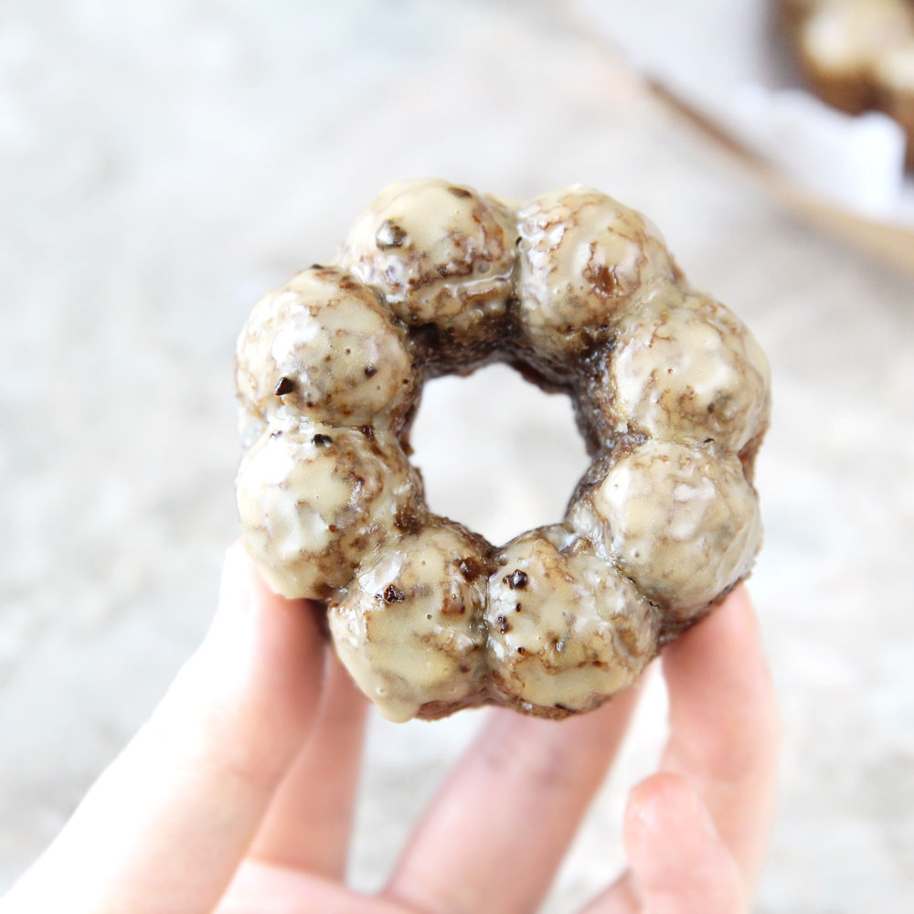 Maple Glazed Baked Mochi Donuts (Using Whole Wheat Flour) - mochi donuts