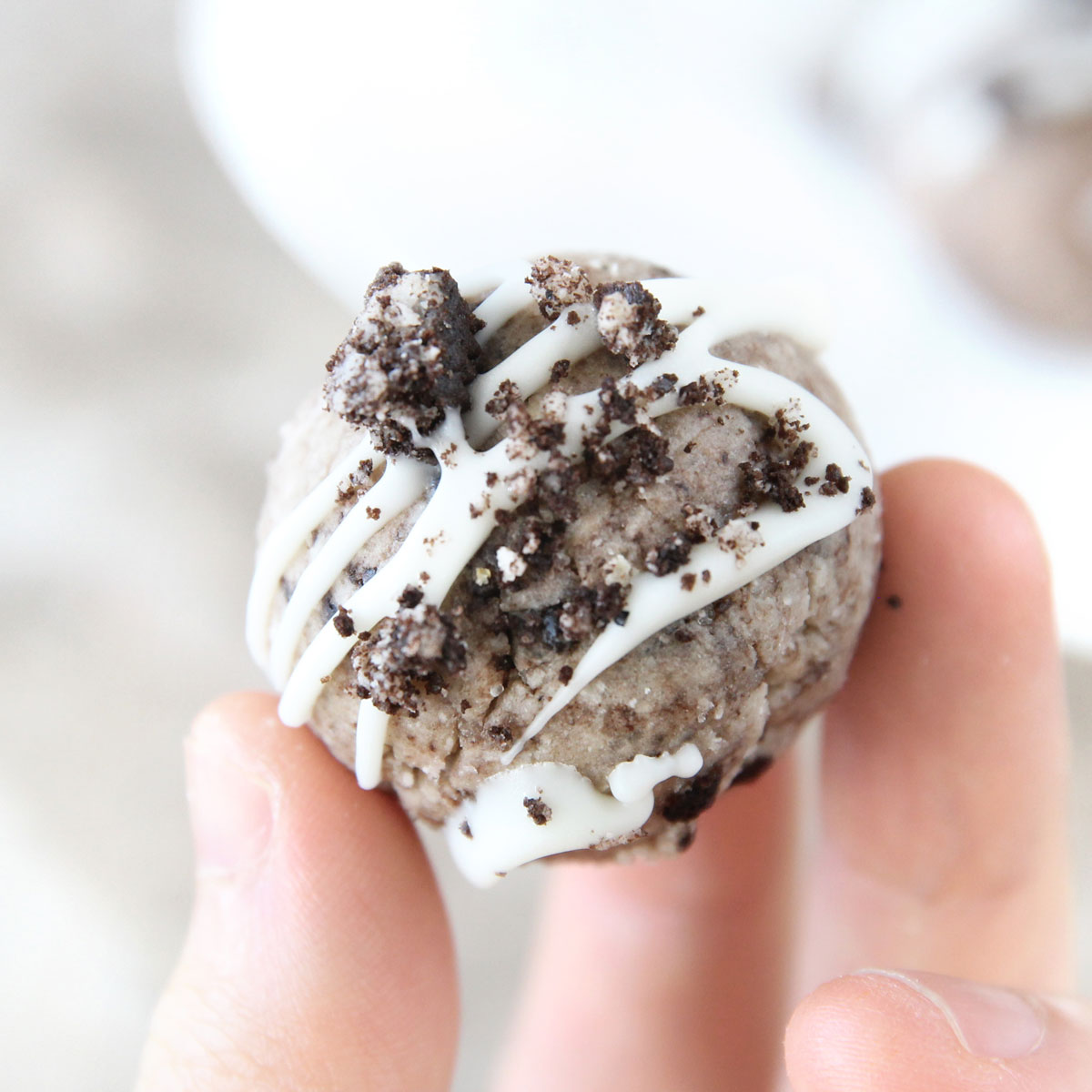 Healthy Lemon Peppermint Patties Recipe with a Protein Cream Cheese Filling - peppermint patties