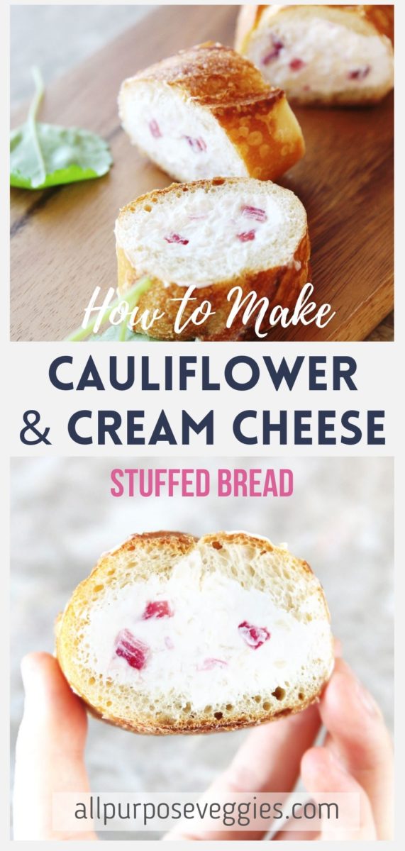How to Make Cauliflower & Cream Cheese Stuffed Bread Loaf - stuffed bread