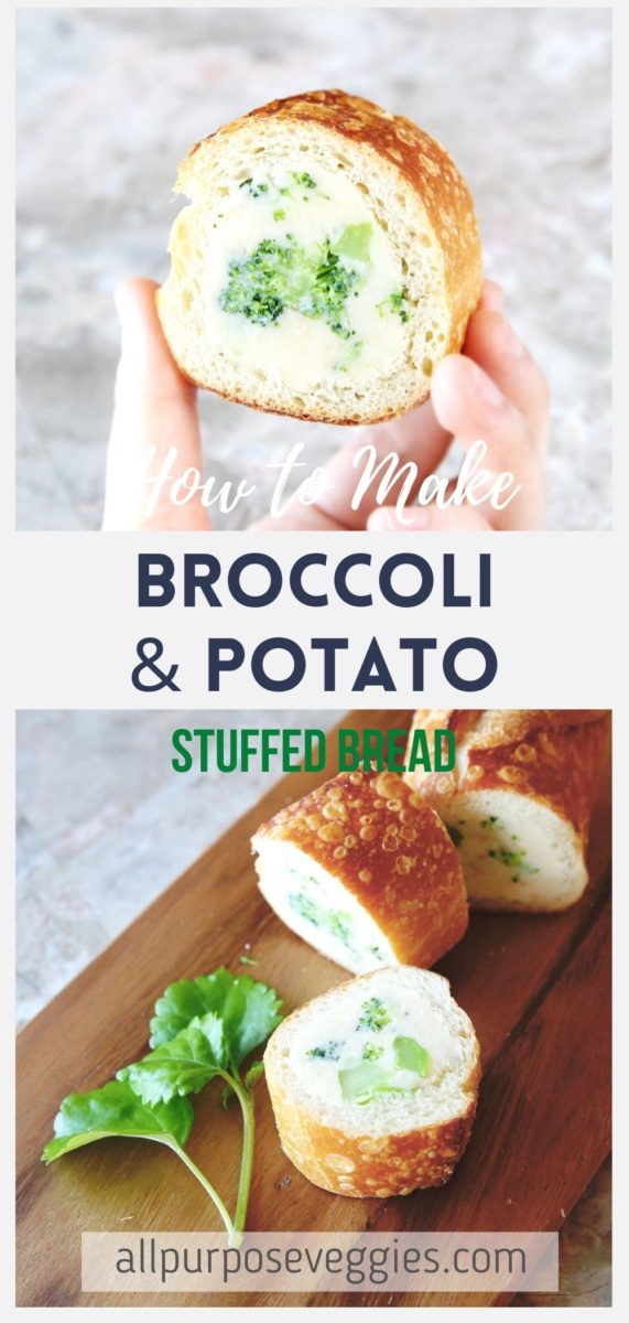How to Make Healthy Broccoli & Potato Stuffed Bread Loaf - stuffed bread