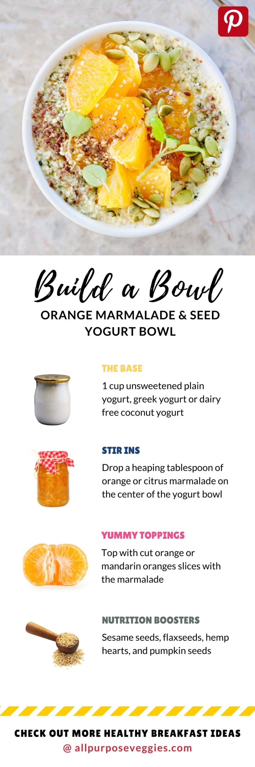 Orange Marmalade & Seed Yogurt Bowl -