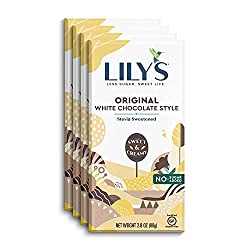 amazon affiliate link - lily's keto white chocolate bar
