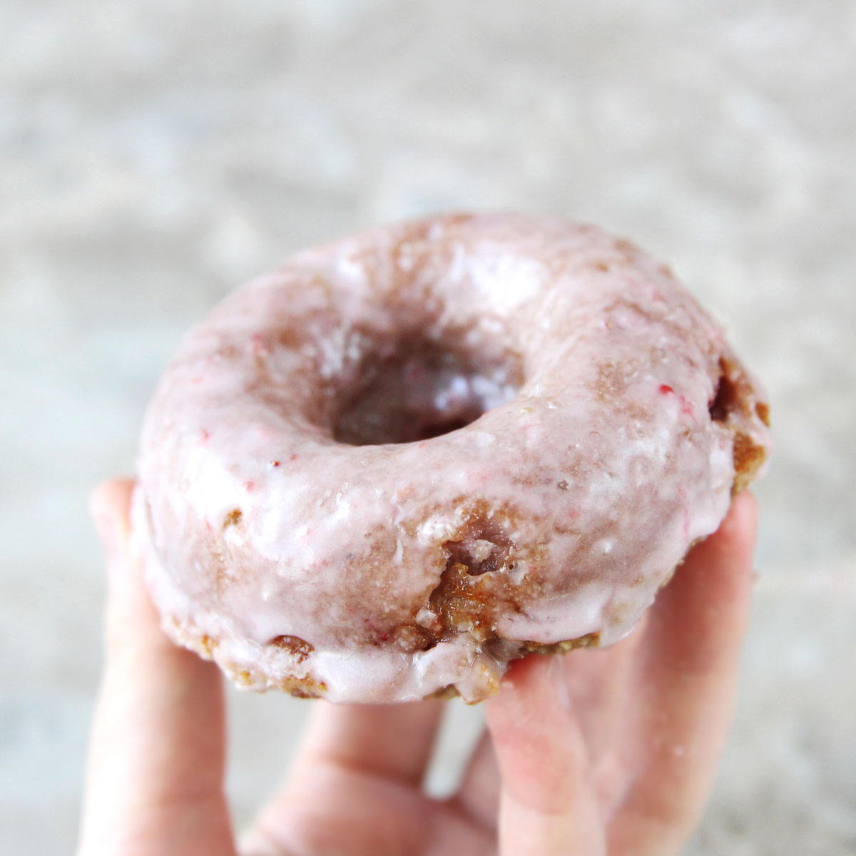 How to Make Paleo Baked Strawberry Donuts (Gluten-Free) - Sweet Potatoes in the Microwave