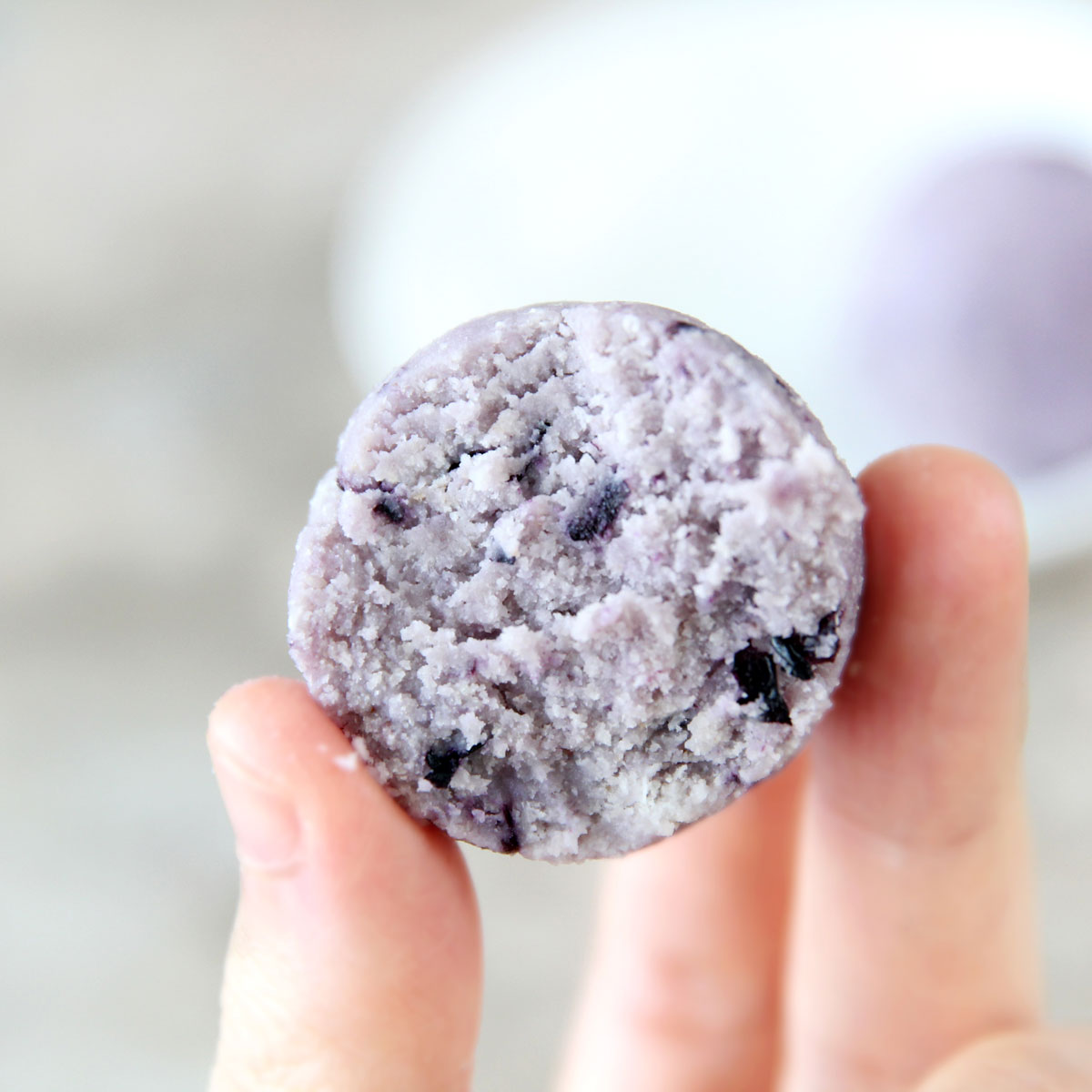 Blueberry Cheesecake Protein Balls Recipe (Healthy Low Carb Energy Bites) - Savory Sweet Corn Mochi