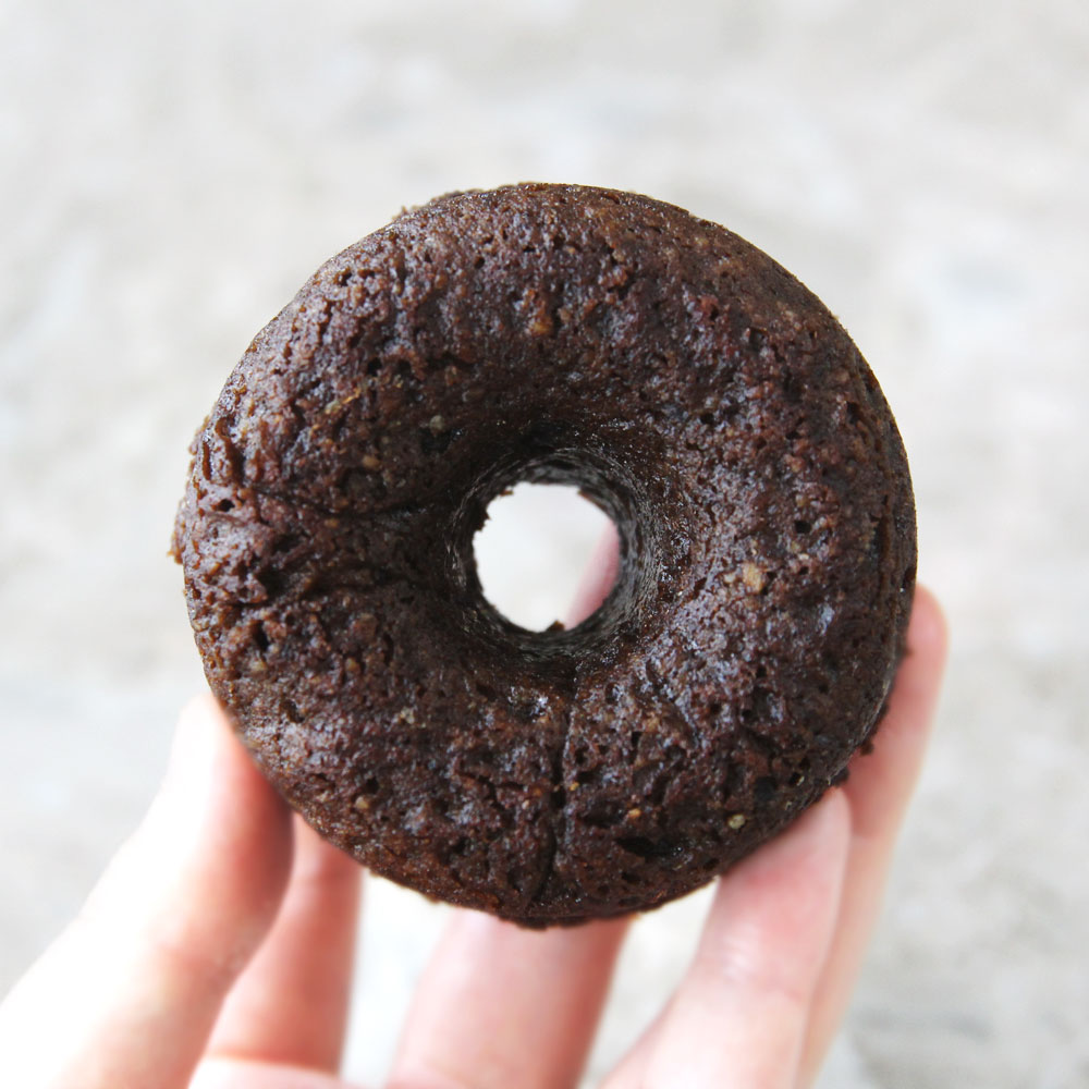 chocolate avocado baked mochi donut