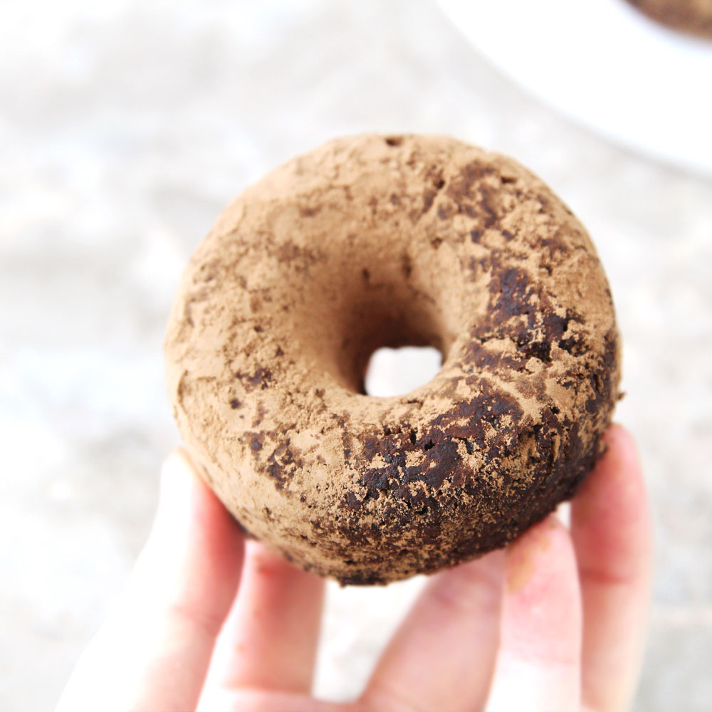 Red Velvet Chickpea Donuts (made in the Food Processor!) - chickpea donuts