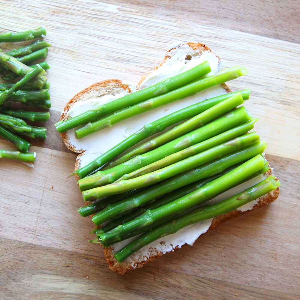 how to make asparagus tea sandwich