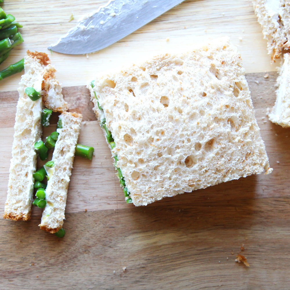 how to make asparagus tea sandwich