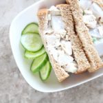 How to Make Konjac Chicken Salad Sandwich (Lower Calorie, Lower Carb) - Finger Sandwich