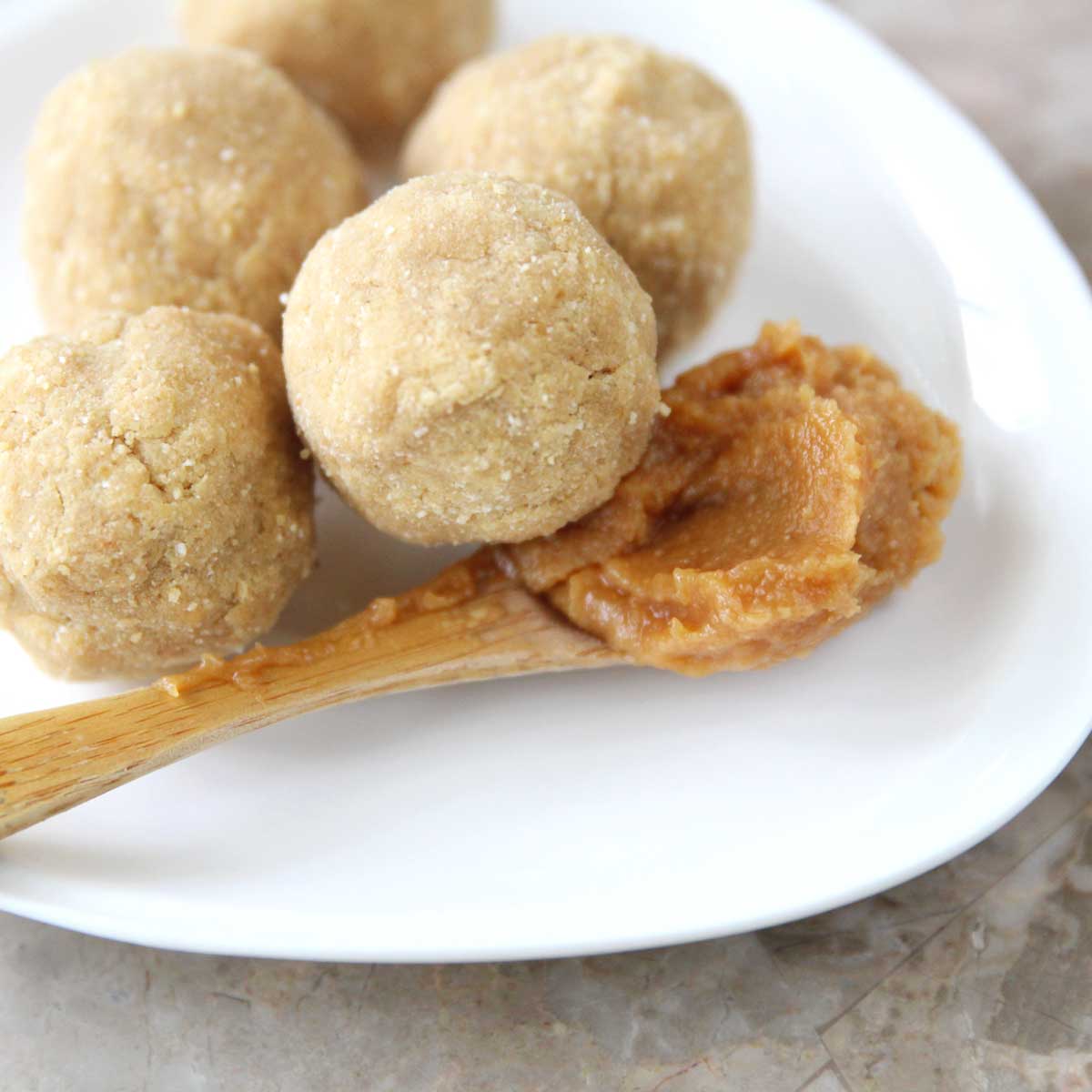 Honey Miso Protein Balls (4-Ingredient Energy Bites)