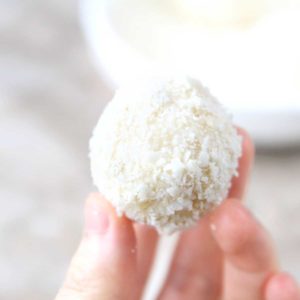 Probiotic Coconut Protein Balls Recipe (Easy Healthy and No Bake)