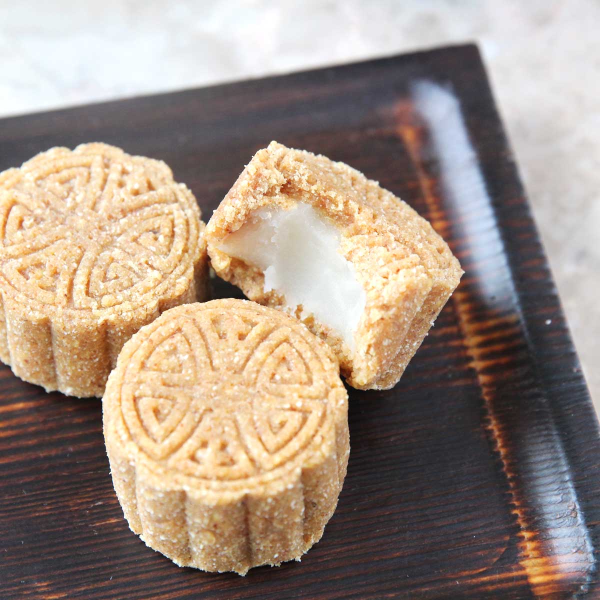 How to Make Chickpea Mooncakes (Vegan, Gluten-Free, High in Protein) - Walnut Butter Mooncakes