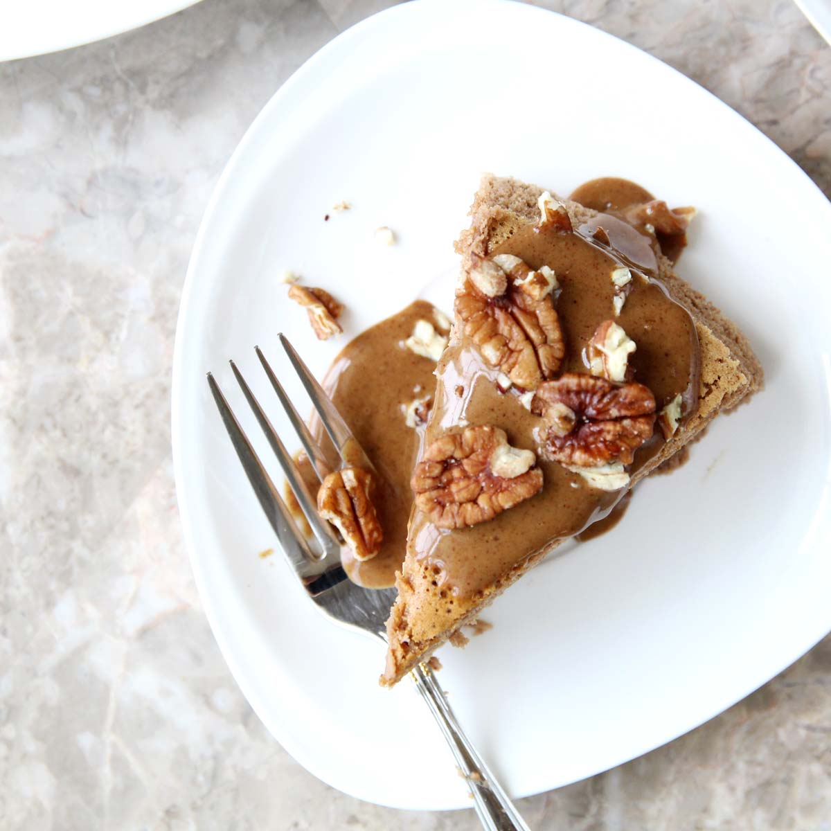Pecan Butter Souffle Cheesecake - keto snickers