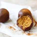 how to make chocolate covered pumpkin spice protein balls
