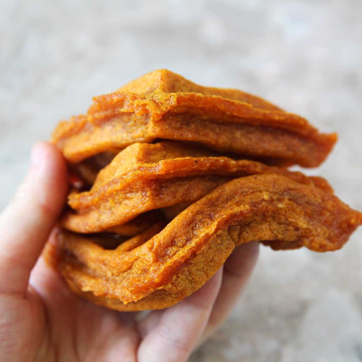 How to Make 3-Ingredient Pumpkin "Mochi" Waffles without Sweet Rice Flour - Pumpkin Tang Yuan