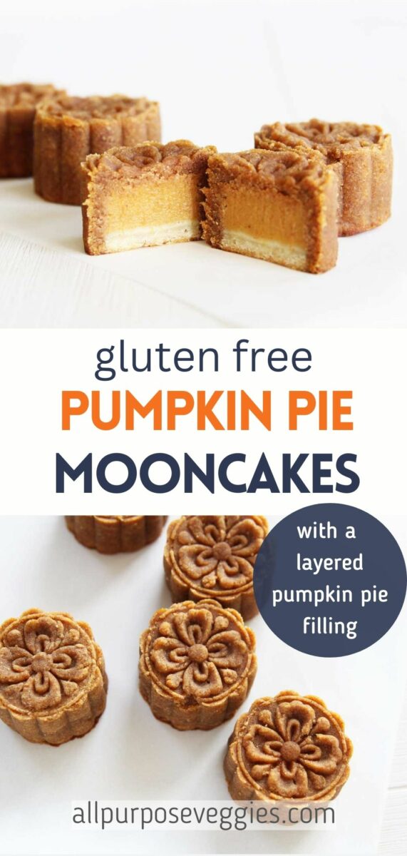 pin image - pumpkin pie mooncakes MADE WITH ALMOND FLOUR