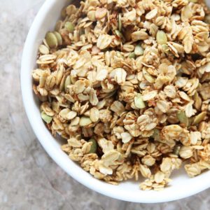 Miso Granola with sesame seeds pepitas and Oates