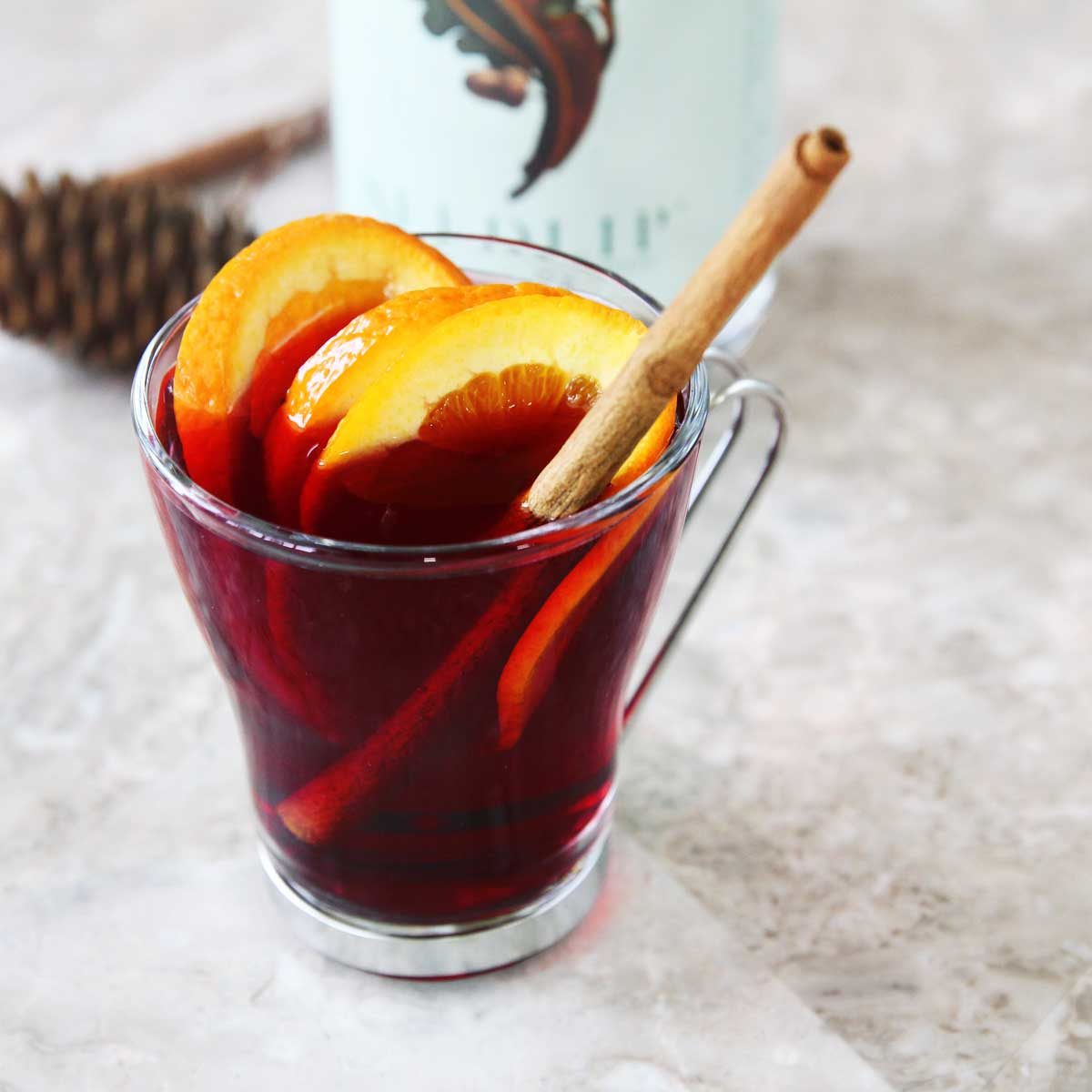 Non-Alcoholic Orange Spiced “Wine” Using Seedlip Grove 42 - Non-Alcoholic spiced wine