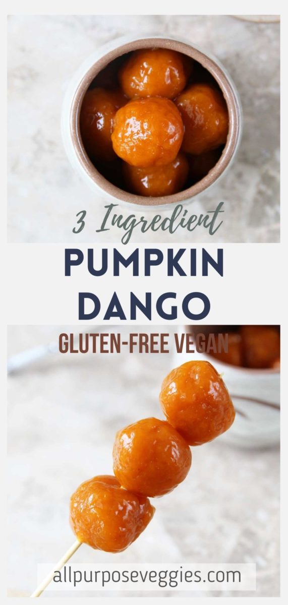 Homemade Pumpkin Dango (Healthier Glutinous Rice Balls) Recipe - Pumpkin Dango