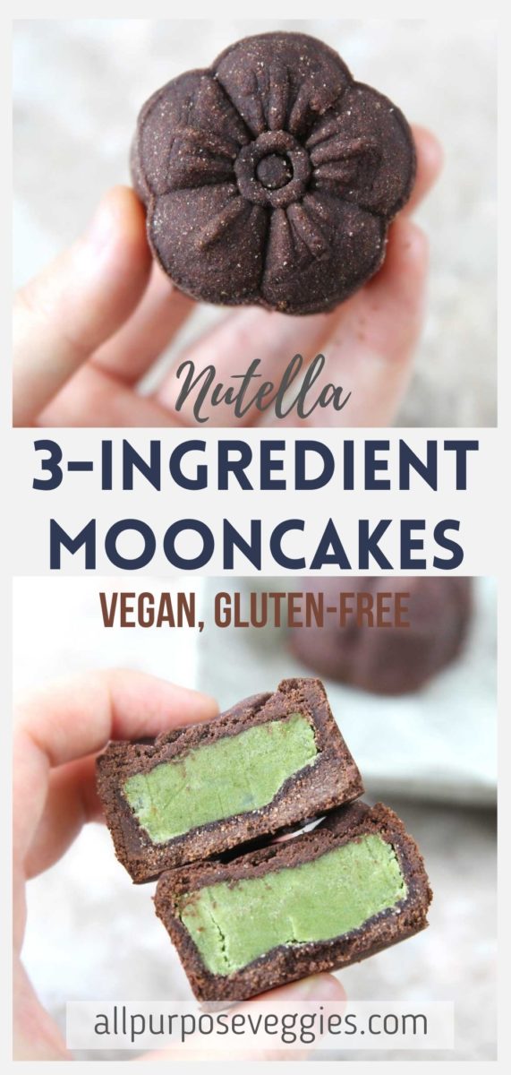 3-Ingredient Nutella / Chocolate Mooncakes Recipe - chocolate mooncakes