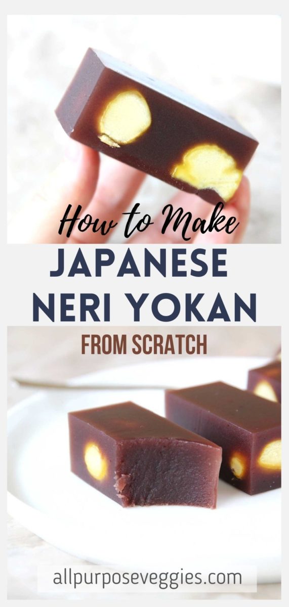 How to Make the Japanese Wagashi - Neri Yokan with Chestnuts - neri yokan