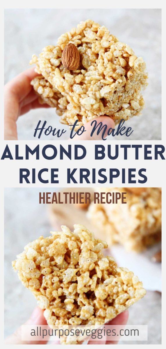 Homemade Almond Butter Rice Krispies Treats Recipe - almond butter rice krispies