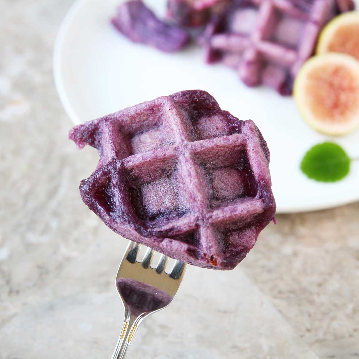 Making Homemade Blueberry Mochi Waffles from Scratch (Gluten-Free, Vegan) - Blueberry Mochi Waffles