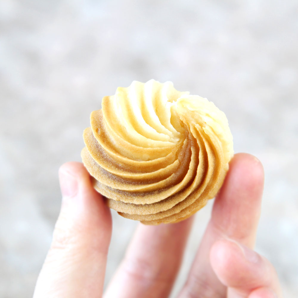 Coffee Marbled White Bean Paste Cookies (Korean 상투과자) Gluten-Free - cashew butter mooncakes