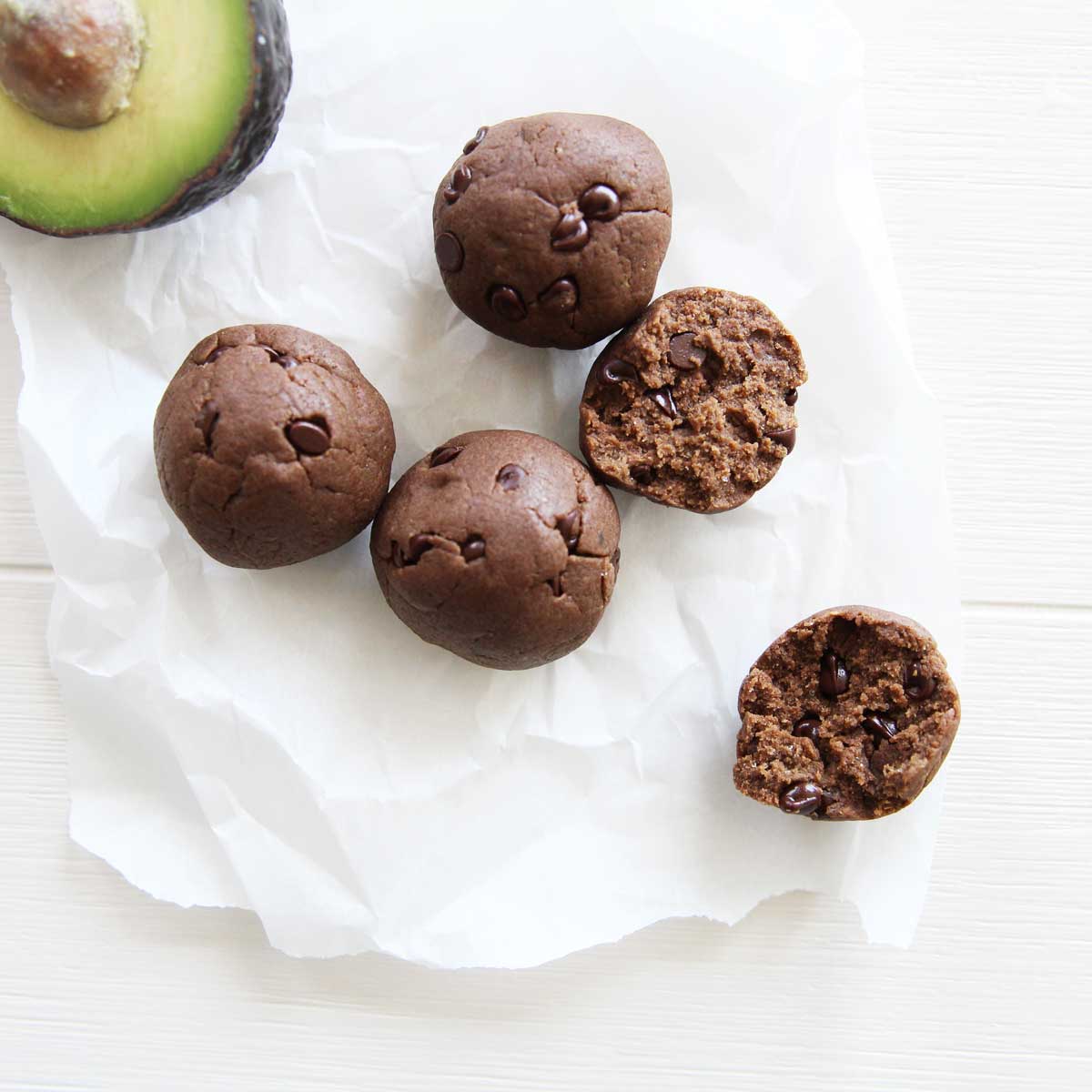 5-Ingredient Chocolate Avocado Protein Balls (Easy, No-Bake) - Vegan Chocolate Whipped Cream