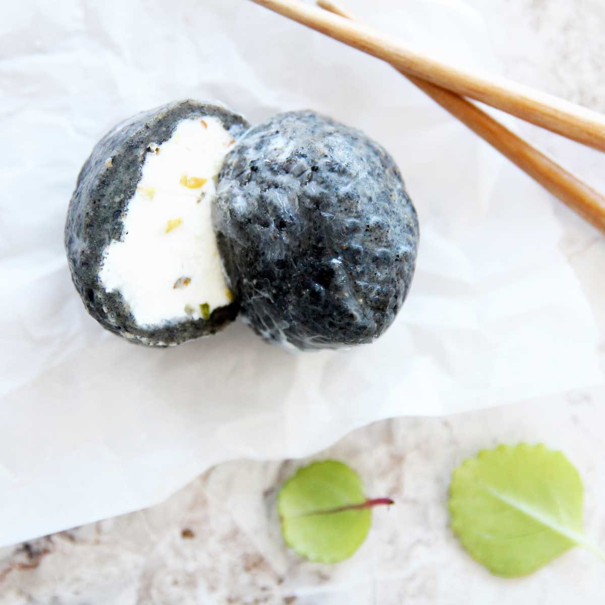black sesame mochi ice cream recipe