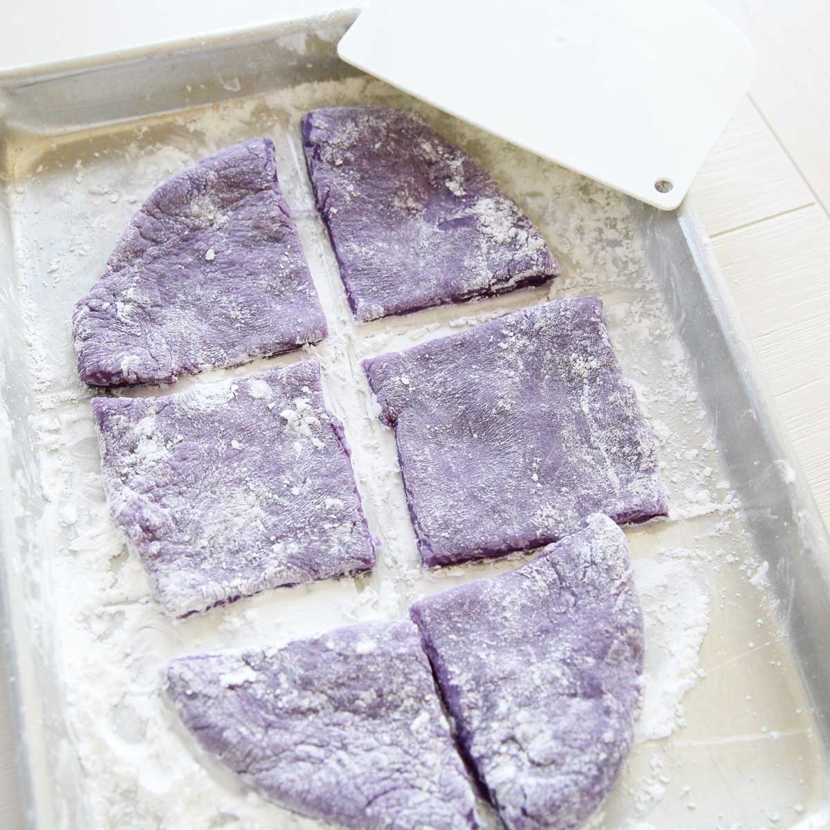 Easy Purple Sweet Potato Mochi Recipe (Vegan & Only 3 Ingredients!) - sweet potato mochi