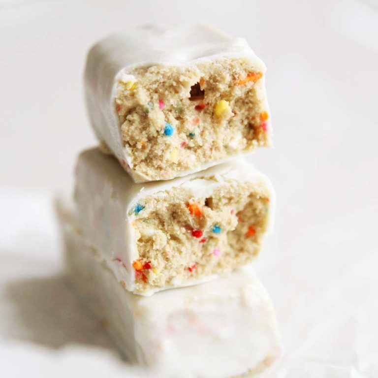 Homemade Birthday Cake Protein Bars Recipe