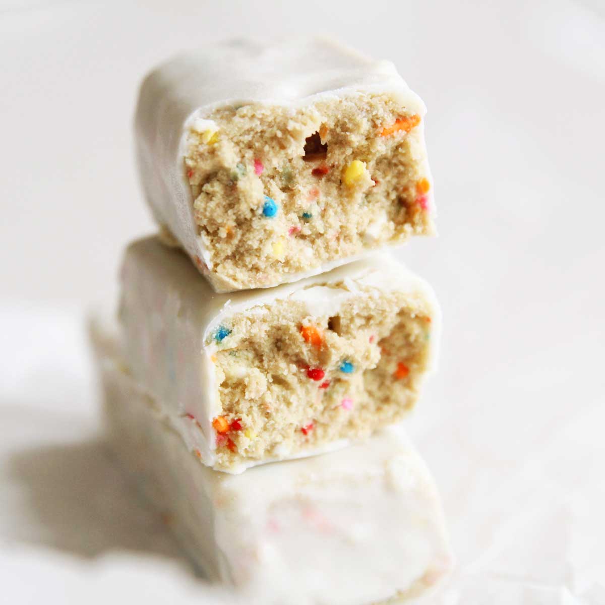 Applesauce Birthday Cake Protein Bars Recipe (Nut-Free, Plant-Based) - keto snickers