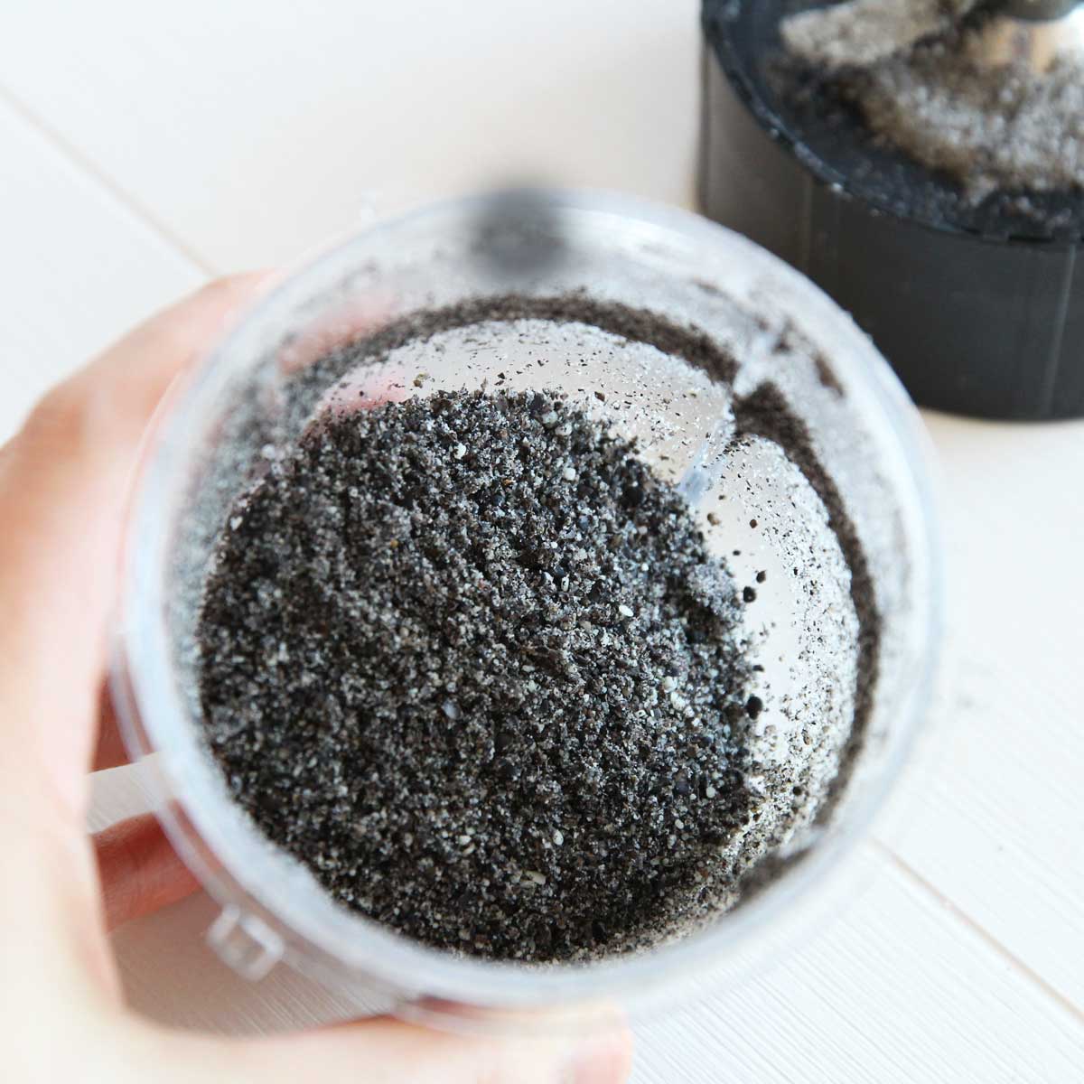 how to make ground black sesame flour blender